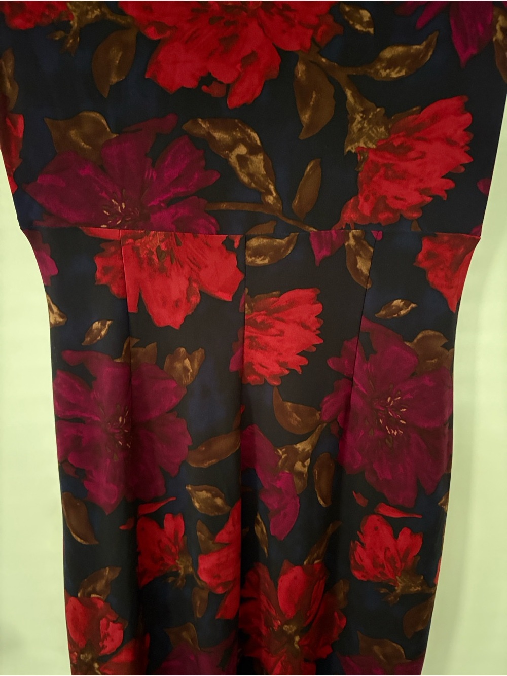 Lauren Ralph Lauren Red Floral Midi Dress - Picture 7 of 12